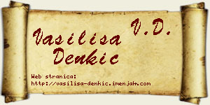 Vasilisa Denkić vizit kartica